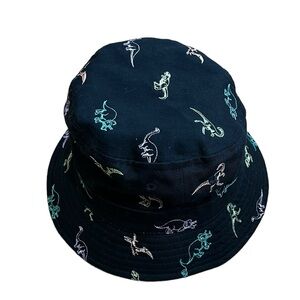 Dinosaur Bucket Hat Black Multicolored